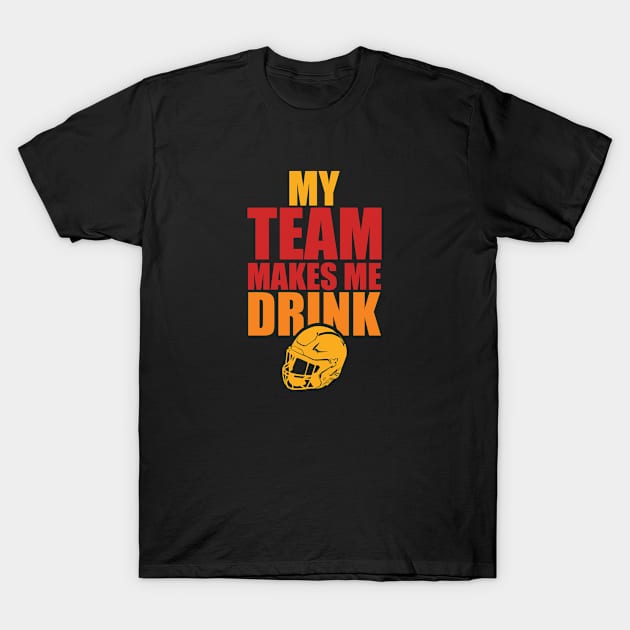 NFL Cleveland Browns Drink T-Shirt by SillyShirts